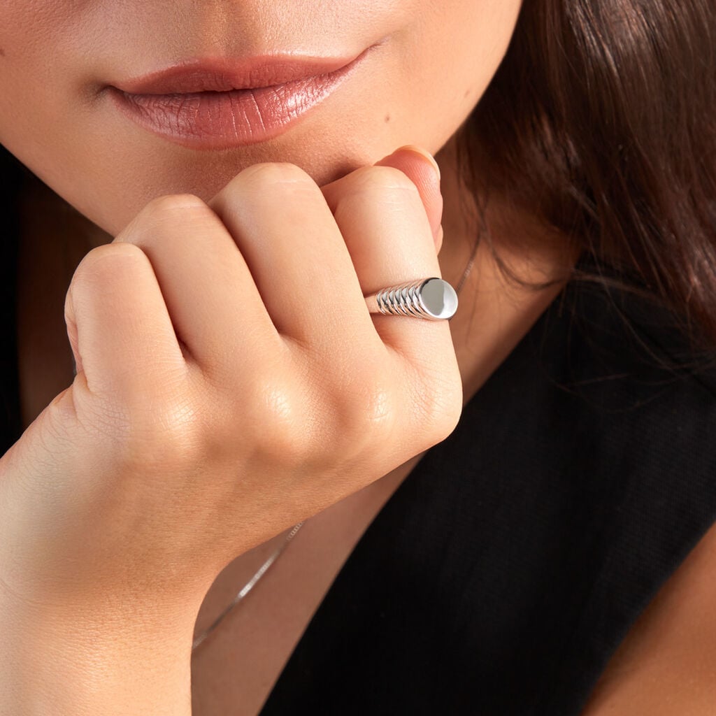 Bague Egerie Argent Blanc - Bagues fantaisie Femme | Histoire d&rsquo;Or