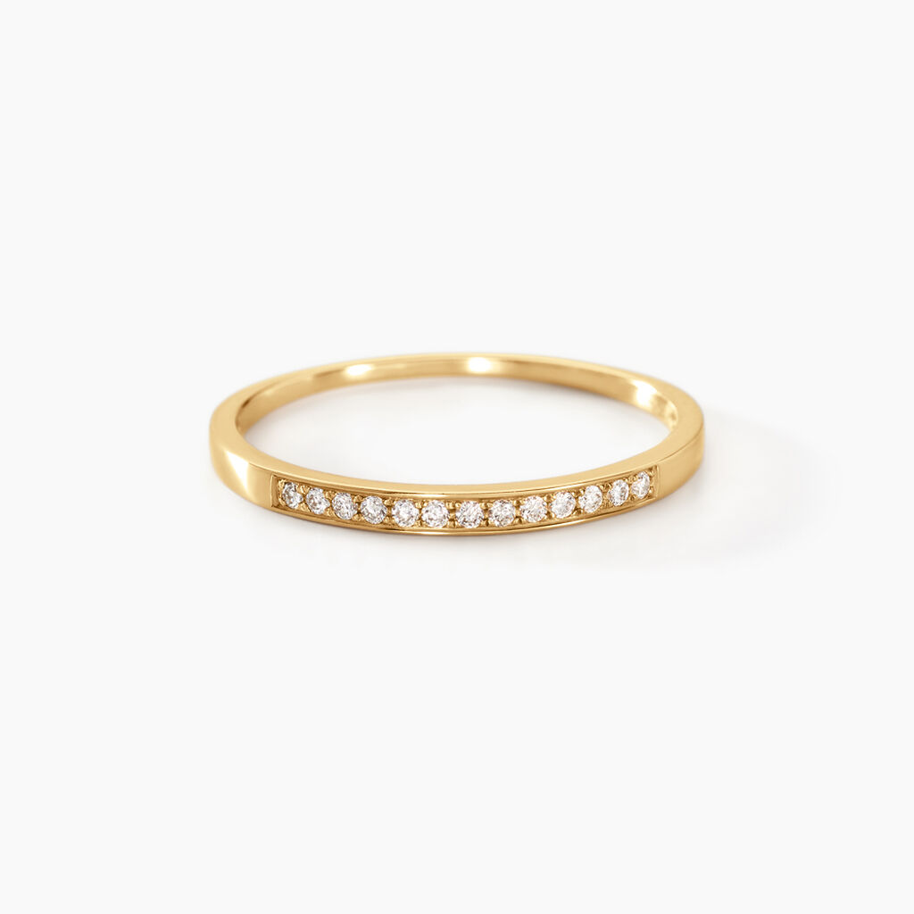 Alliance Rhea Or Jaune Diamant - Bijoux Pierres Pr&eacute;cieuses Femme | Histoire d&rsquo;Or