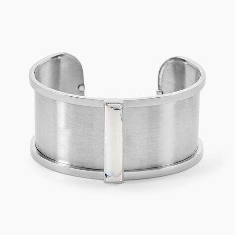 Bracelet Jonc Melvyna Acier Blanc Pierre De Synthese - Bracelets Pierre Femme | Histoire d&rsquo;Or