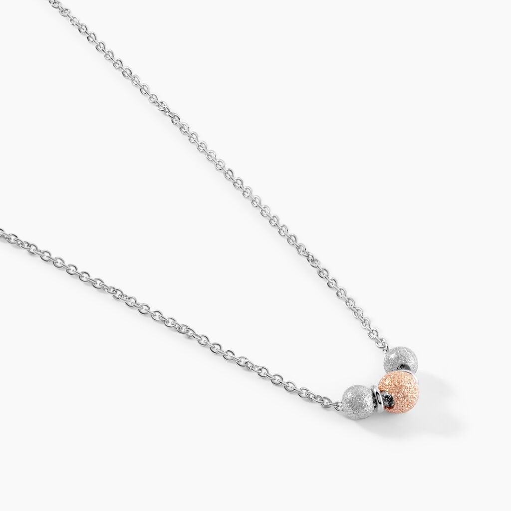 Collier Argent Bicolore Wilmart - Colliers fantaisie Femme | Histoire d&rsquo;Or