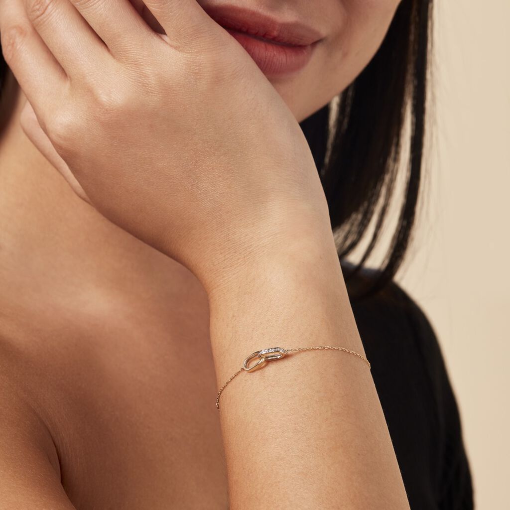 Bracelet Molana Or Jaune Diamant - Bracelets Pierre Femme | Histoire d&rsquo;Or
