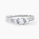 Bague Marie-angelina Argent Blanc Oxyde De Zirconium - Bagues avec pierre Femme | Histoire d&rsquo;Or