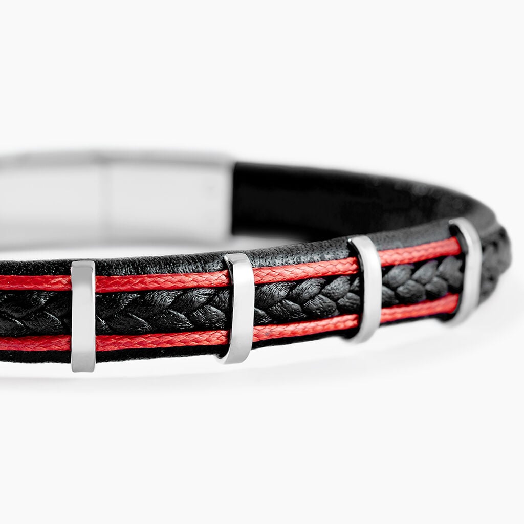 Bracelet Jourdan Kessel Acier Blanc - Bracelets Tress&eacute;s Homme | Histoire d&rsquo;Or