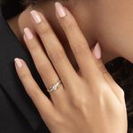 Bague Solitaire Armelle Or Jaune Oxyde De Zirconium - Bagues de fian&ccedil;ailles ronde Femme | Histoire d&rsquo;Or