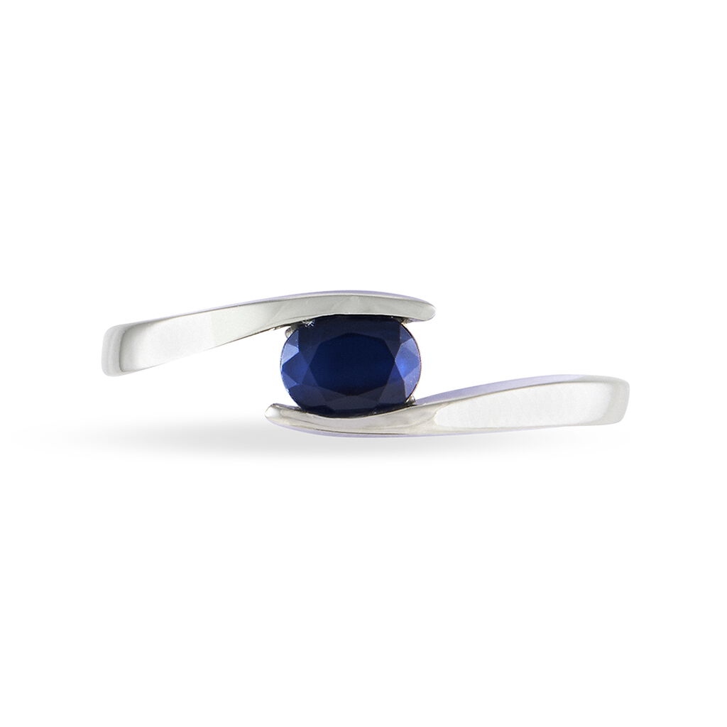 Bague Camilia Or Blanc Quartz - Bagues de fian&ccedil;ailles ovale Femme | Histoire d&rsquo;Or