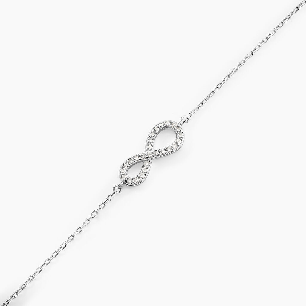 Bracelet Veda Argent Blanc Oxyde De Zirconium - Bracelets Pierre Femme | Histoire d&rsquo;Or