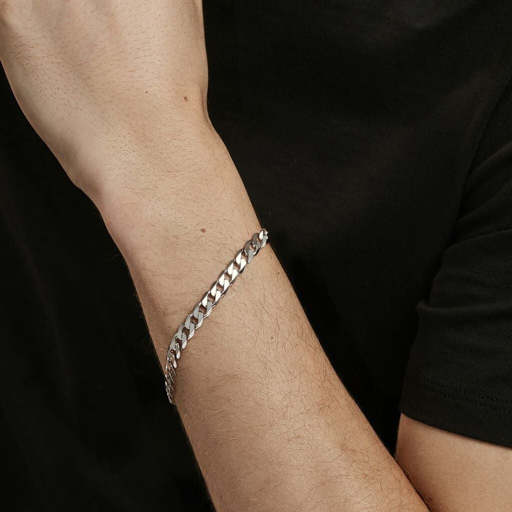 Bracelet Maille Argent Casper - Bracelets maille Homme | Histoire d&rsquo;Or