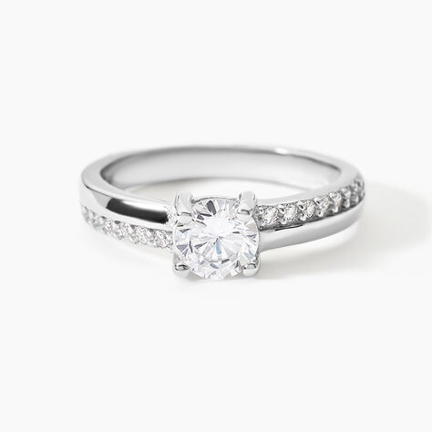 Bague Mayssara Argent Blanc Oxyde De Zirconium - Bijoux avec pierres Femme | Histoire d&rsquo;Or