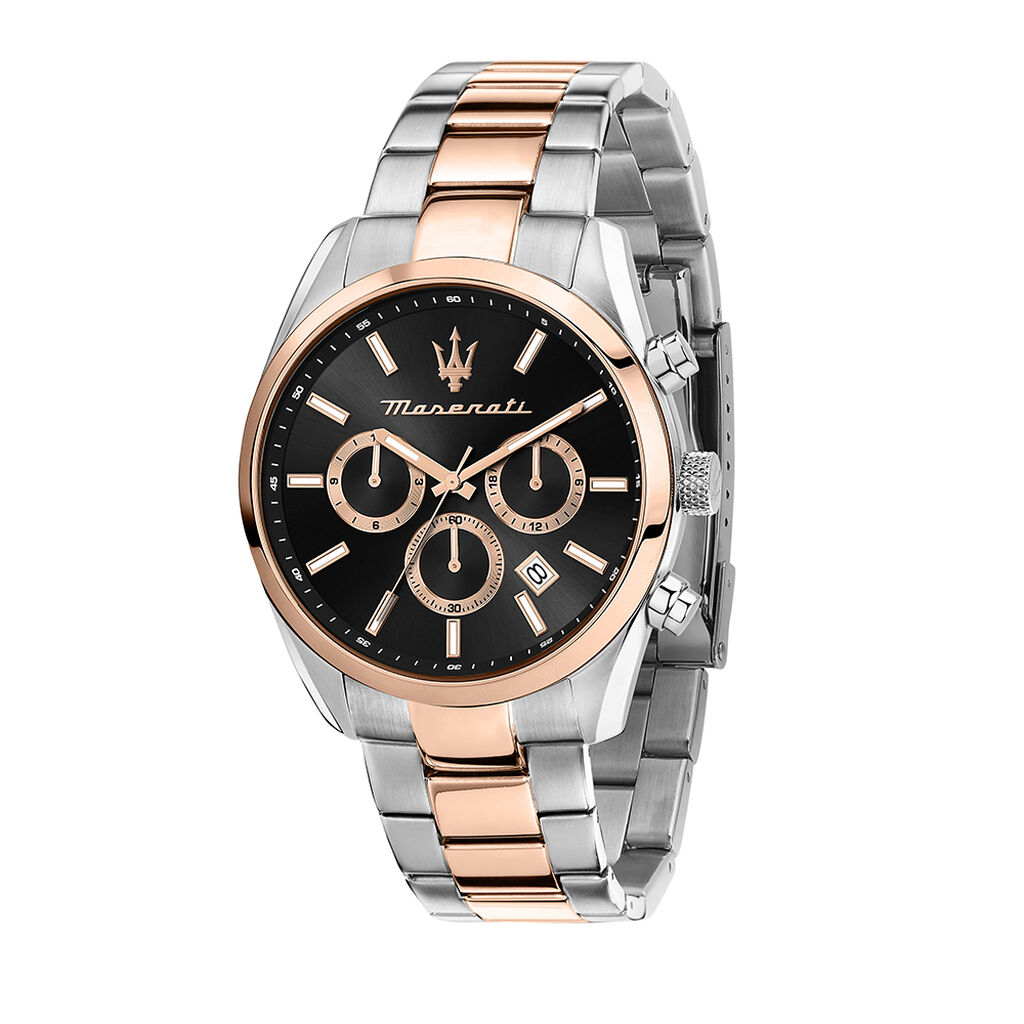 Montre Maserati Attrazione Noir - Montres &eacute;tanches Homme | Histoire d&rsquo;Or