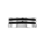Bague Jourdan Acier Gris - Bagues fantaisie Homme | Histoire d&rsquo;Or