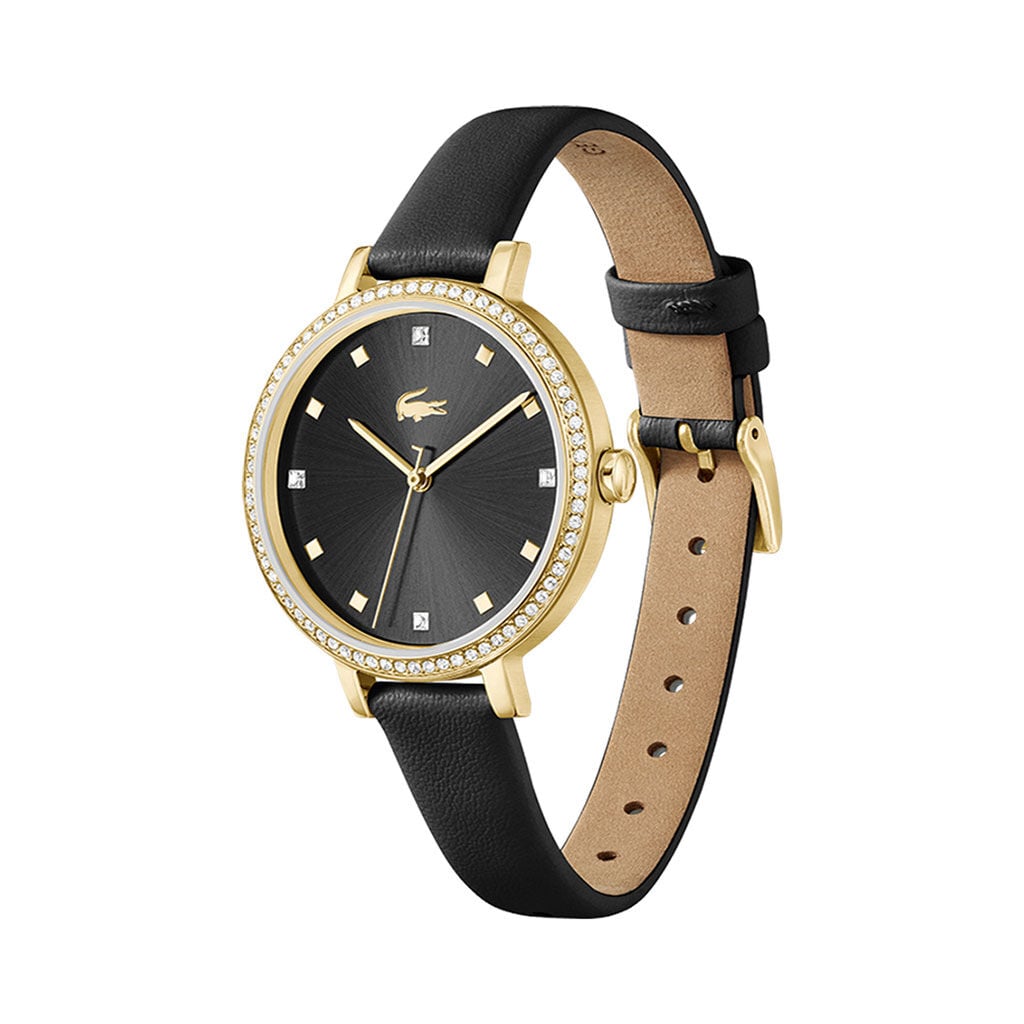 Montre Lacoste Riga Noir - Montres &eacute;tanches Femme | Histoire d&rsquo;Or