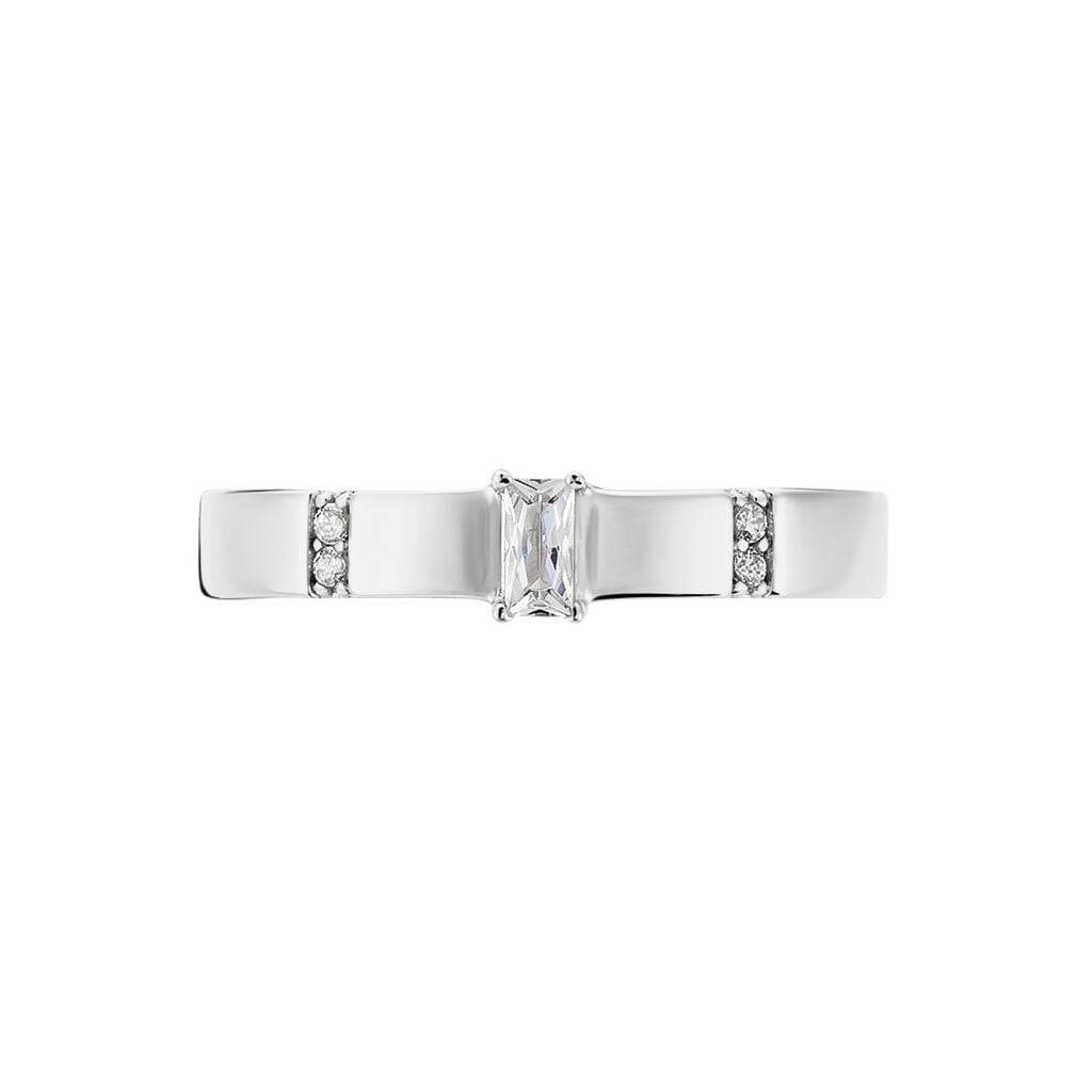 Bague Frey Argent Blanc Oxyde De Zirconium - Bagues de promesse Femme | Histoire d&rsquo;Or