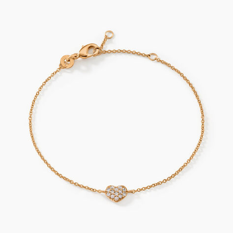 Bracelet Plaqu&eacute; Or Nafissa Oxydes De Zirconium - Bracelets Pierre Femme | Histoire d&rsquo;Or