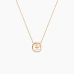 Collier Lucky Gems Or Jaune Nacre Oxyde De Zirconium - Bijoux avec pierres Femme | Histoire d&rsquo;Or