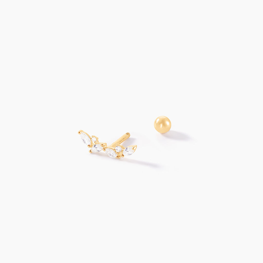 Piercing Nina Or Jaune Oxyde De Zirconium - Piercing Conch Femme | Histoire d&rsquo;Or