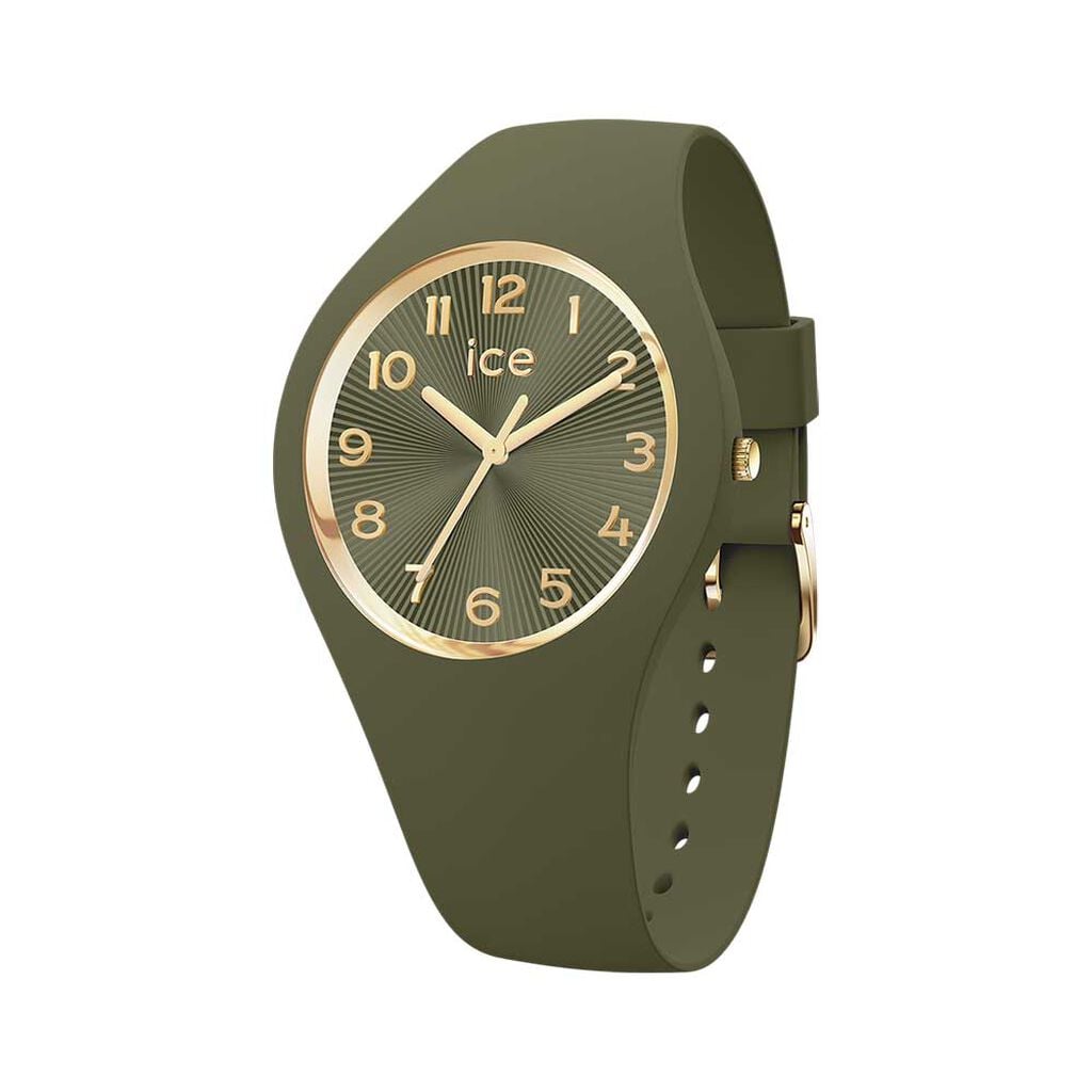 Montre Ice Watch Ice Champagne Kaki - Montres &eacute;tanches Femme | Histoire d&rsquo;Or