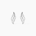 Boucles D'oreilles Puces Marnie Or Blanc Diamant - Boucles d'oreilles pierres pr&eacute;cieuses Femme | Histoire d&rsquo;Or