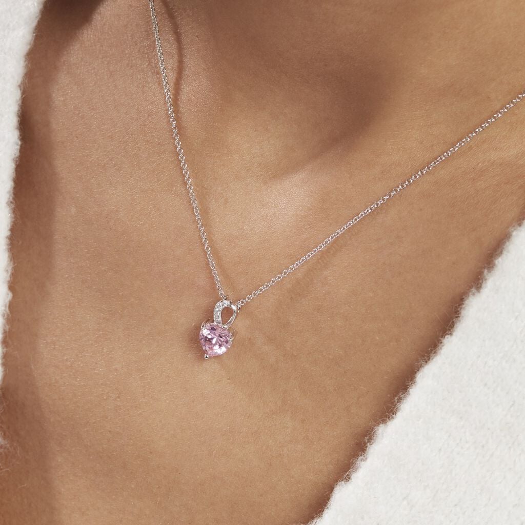 Collier Argent Blanc Atieno Oxyde De Zirconium - Colliers fantaisie Femme | Histoire d&rsquo;Or