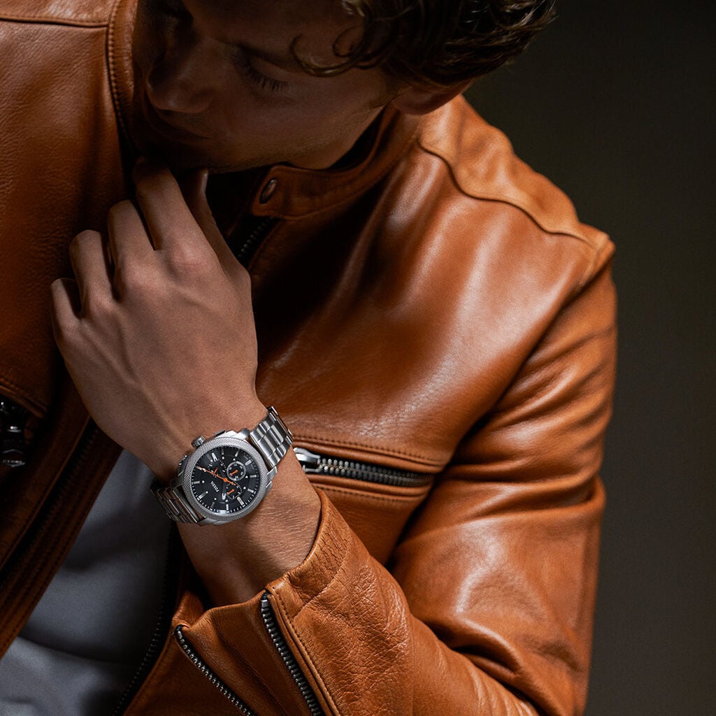 Montre Fossil Machine Noir - Montres chronographes Homme | Histoire d&rsquo;Or