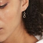 Boucles D'oreilles Pendantes Infino Or Jaune Diamant - Boucles d'oreilles pierres pr&eacute;cieuses Femme | Histoire d&rsquo;Or
