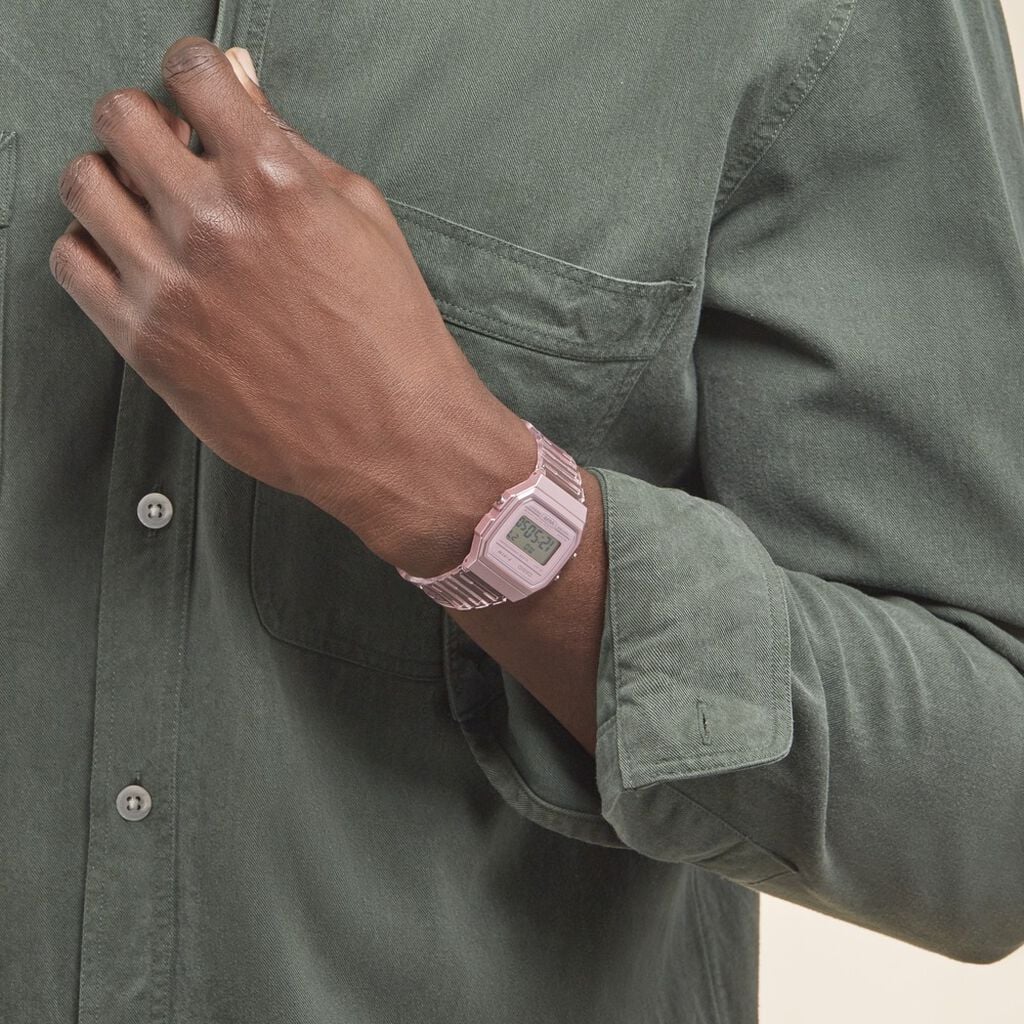 Montre Casio Collection Vintage Edgy Rose - Montres digitales Femme | Histoire d&rsquo;Or