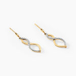 Boucles D'oreilles Pendantes Taimi Or Jaune Diamant - Boucles d'oreilles pierres pr&eacute;cieuses Femme | Histoire d&rsquo;Or