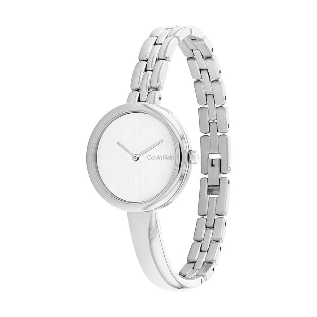 Montre Calvin Klein Bangled Argent&eacute; - Montres &eacute;tanches Femme | Histoire d&rsquo;Or