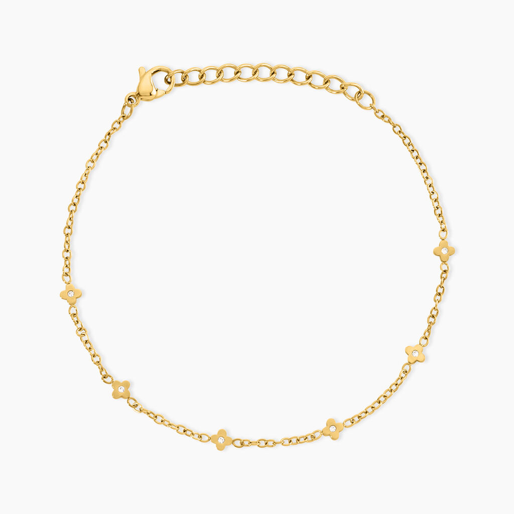 Bracelet Alma Acier Jaune Cristal - Bracelets Pierre Femme | Histoire d&rsquo;Or