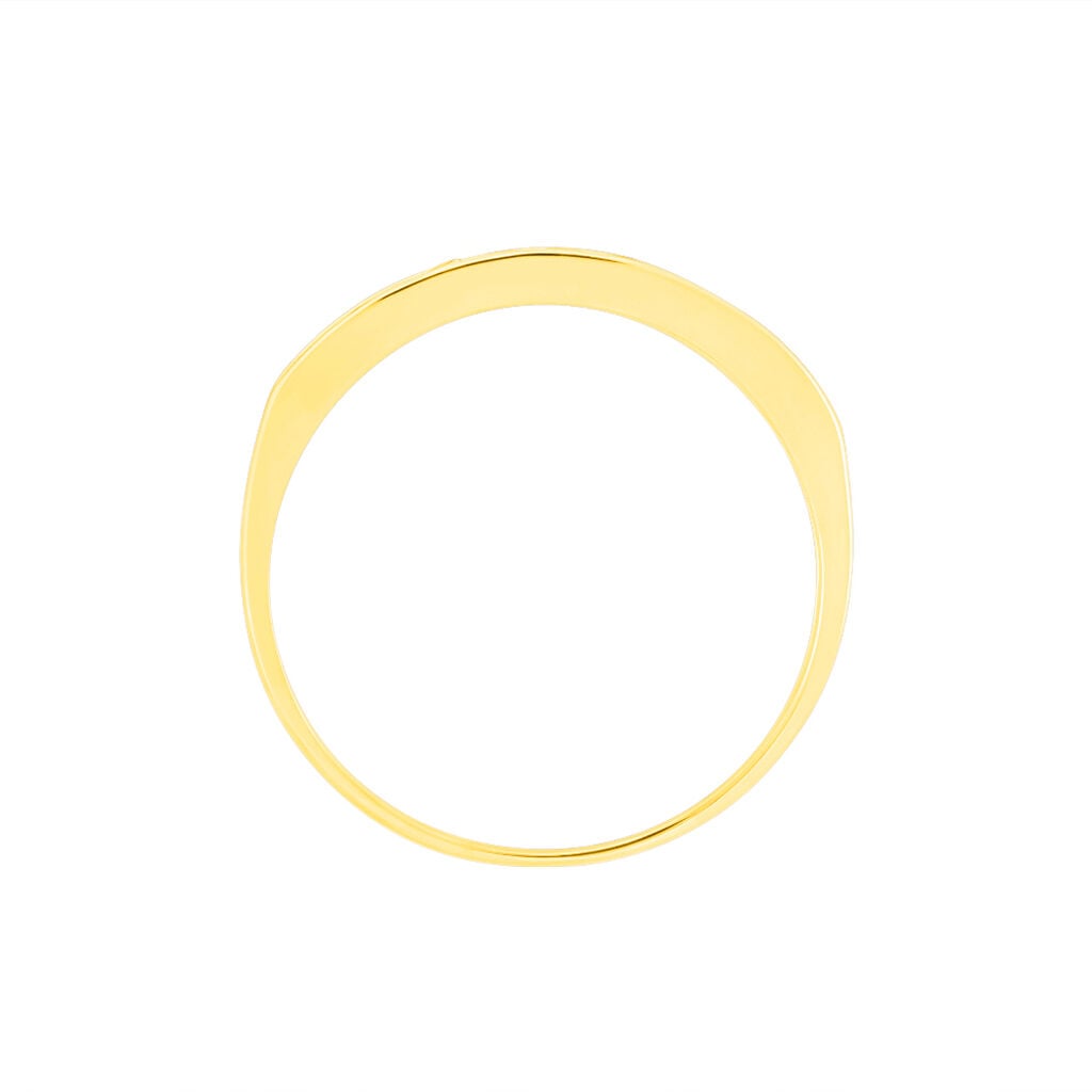 Alliance Davila Or Jaune Oxyde De Zirconium - Alliances avec pierres Femme | Histoire d&rsquo;Or
