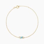 Bracelet Jardin Secret Or Jaune Topaze Oxyde De Zirconium - Bracelets Pierre Femme | Histoire d&rsquo;Or