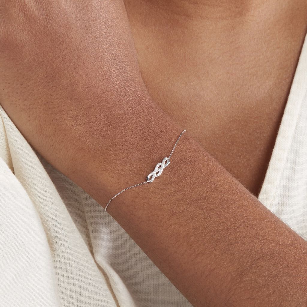 Bracelet Ursulla Or Blanc Diamant - Bracelets Pierre Femme | Histoire d&rsquo;Or
