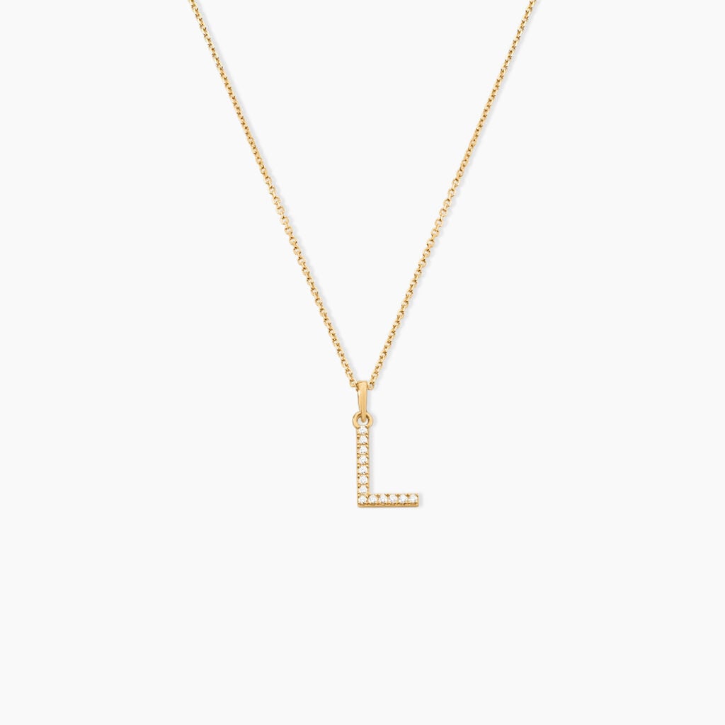Pendentif Klementine Or Jaune Oxyde De Zirconium - Pendentifs empierr&eacute;s Famille | Histoire d&rsquo;Or