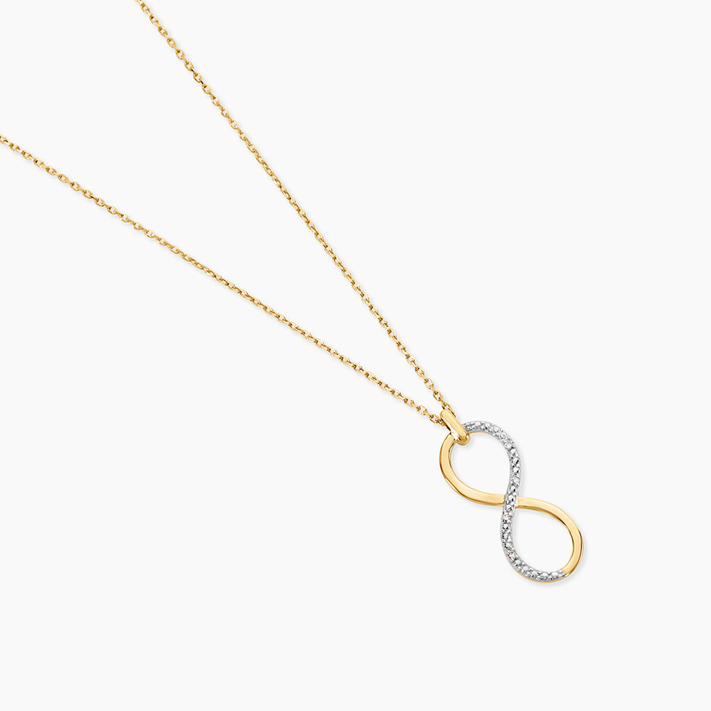 Collier Infino Or Jaune Diamant - Bijoux Pierres Pr&eacute;cieuses Femme | Histoire d&rsquo;Or