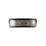 Bague Jourdan Homme Liorin Acier Bicolore Noir Et Blanc Tungstene - Bagues avec pierre Homme | Histoire d&rsquo;Or