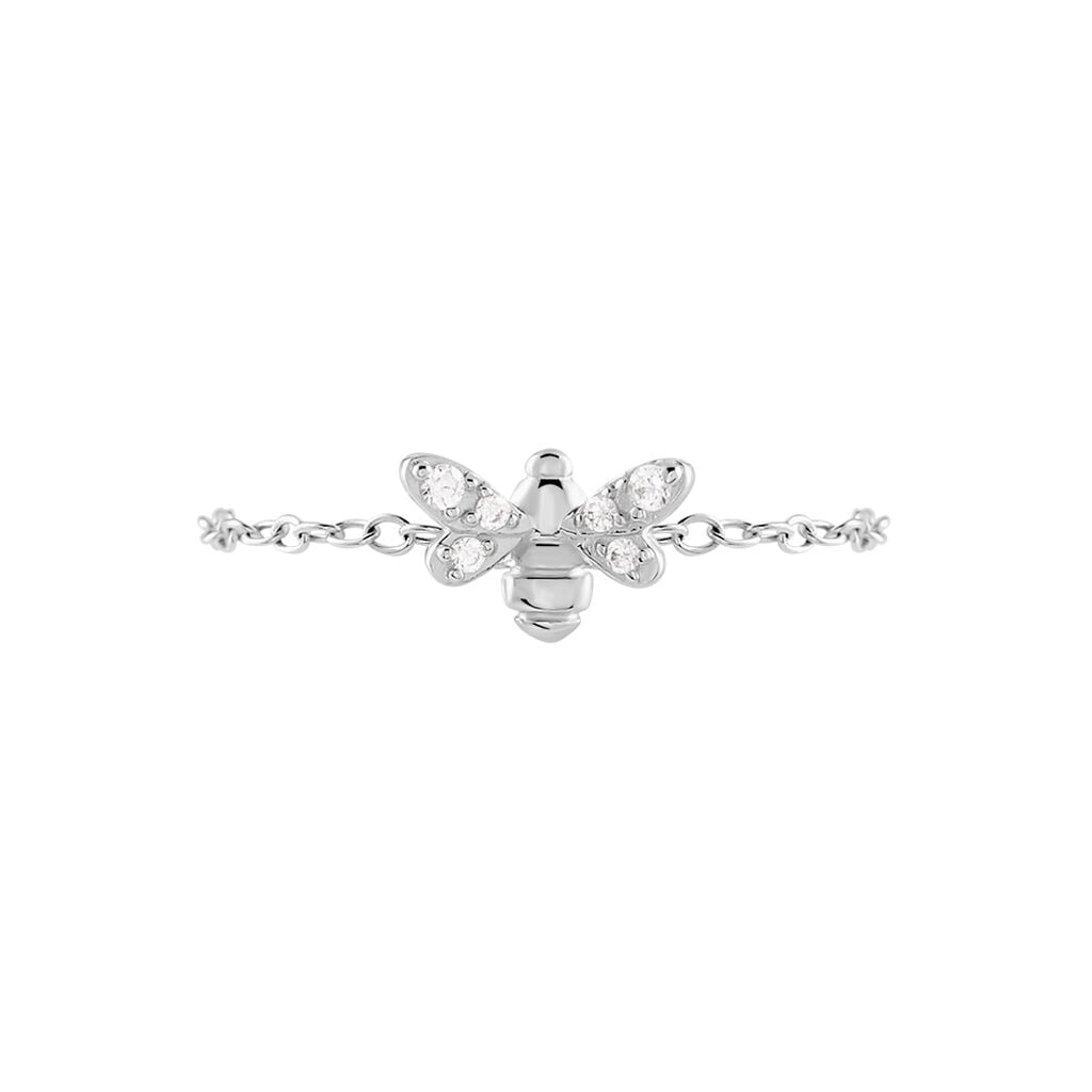 Bague Bee Good Argent Blanc Oxyde De Zirconium - Bagues avec pierre Femme | Histoire d&rsquo;Or