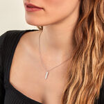 Collier Saddie Argent Blanc - Colliers fantaisie Femme | Histoire d&rsquo;Or