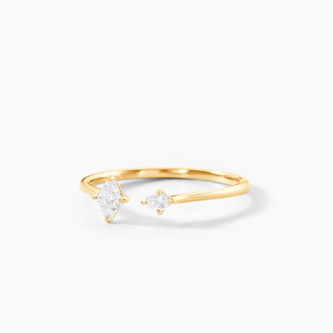 Bague Icone Or Jaune Diamant Synthetique - Bagues de fian&ccedil;ailles vintage Femme | Histoire d&rsquo;Or
