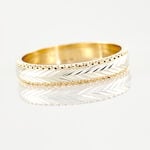 Alliance Marzelle Ruban Plat Or Bicolore - Alliances Classiques Unisex | Histoire d&rsquo;Or