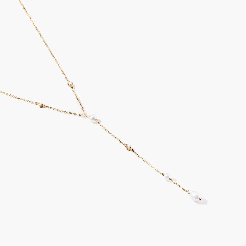 Collier Zsofika Or Jaune Perle De Culture - Colliers pierre Femme | Histoire d&rsquo;Or