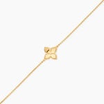 Bracelet Donia Argent Dor&eacute; A L'Or 750/1000 - Bijoux sans pierre Femme | Histoire d&rsquo;Or