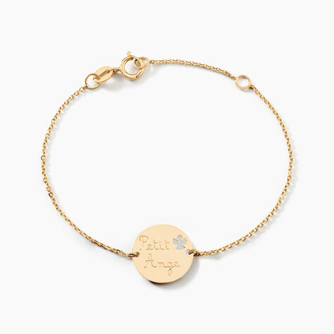 Bracelet Benedicte Message Or Jaune - Bracelets Chretiens Enfant | Histoire d&rsquo;Or