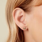 Boucles D'Oreilles Puces Firenze Or Jaune Oxyde De Zirconium - Boucles d'oreilles empierr&eacute;es Femme | Histoire d&rsquo;Or