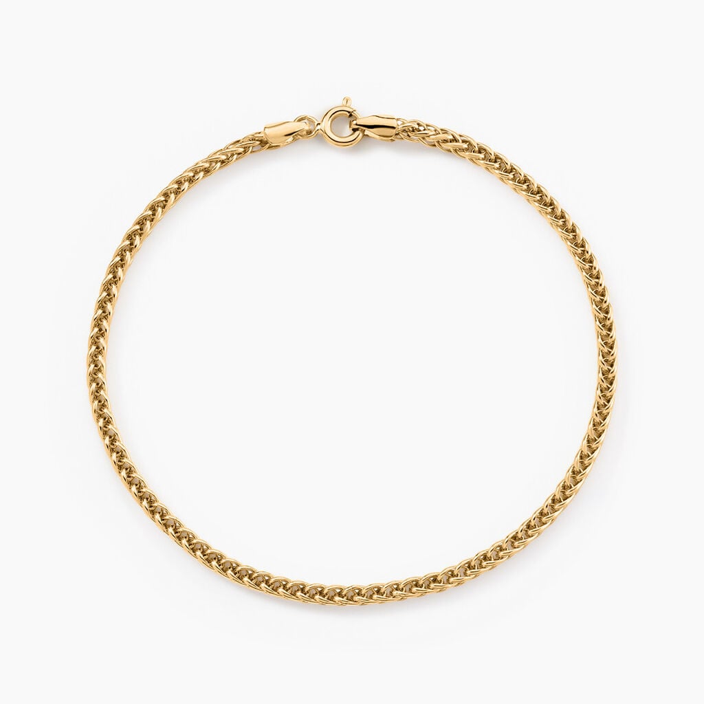Bracelet Jany Maille Palmier Or Jaune - Bracelets maille Femme | Histoire d&rsquo;Or