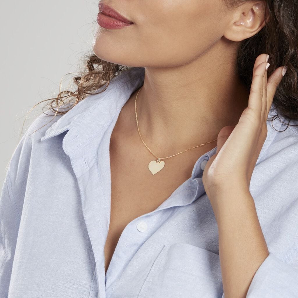 Pendentif Lisa Or Jaune - Pendentifs gravables Femme | Histoire d&rsquo;Or