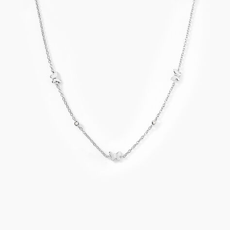 Collier Diep Argent Blanc Oxyde De Zirconium - Colliers fantaisie Femme | Histoire d&rsquo;Or