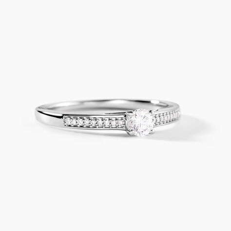 Bague Finella Platine Blanc Diamant - Bagues de fian&ccedil;ailles vintage Femme | Histoire d&rsquo;Or