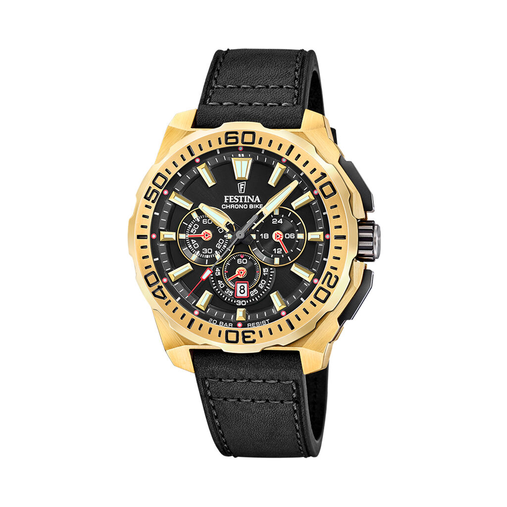 Montre Festina Chrono Bike 5 Noir - Montres chronographes Homme | Histoire d&rsquo;Or