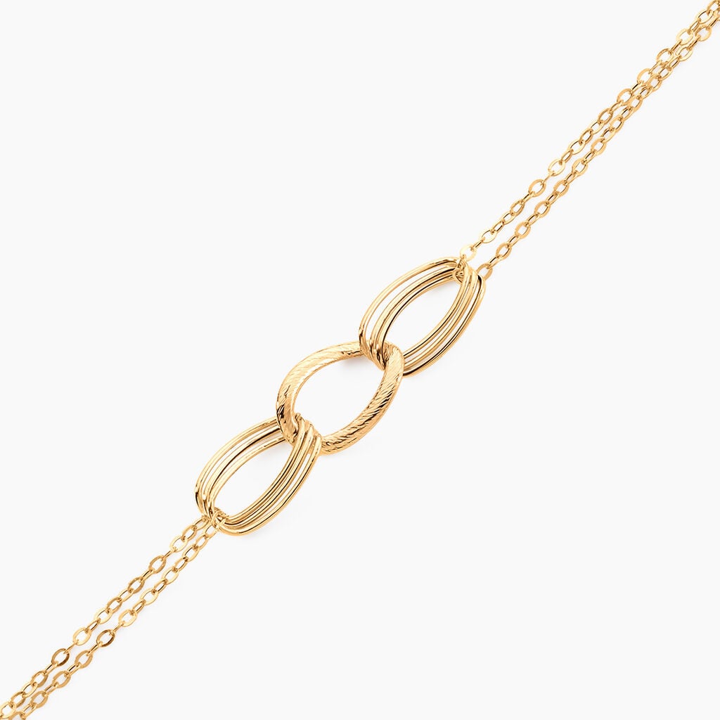 Bracelet Or Jaune Mectilde - Bracelets Anneaux Entrelaces Femme | Histoire d&rsquo;Or