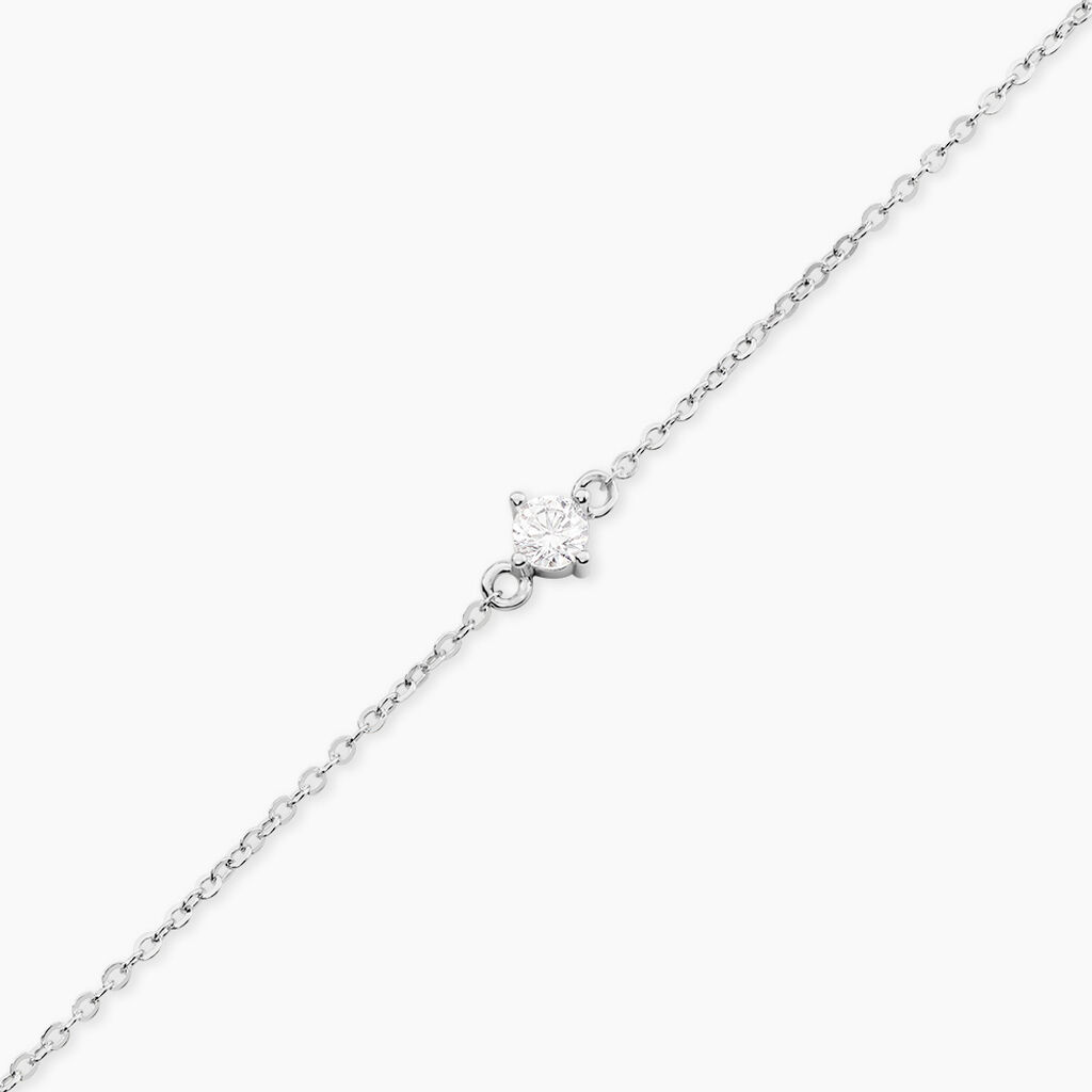 Bracelet Ma&euml;la Argent Blanc Oxyde De Zirconium - Bracelets Pierre Femme | Histoire d&rsquo;Or