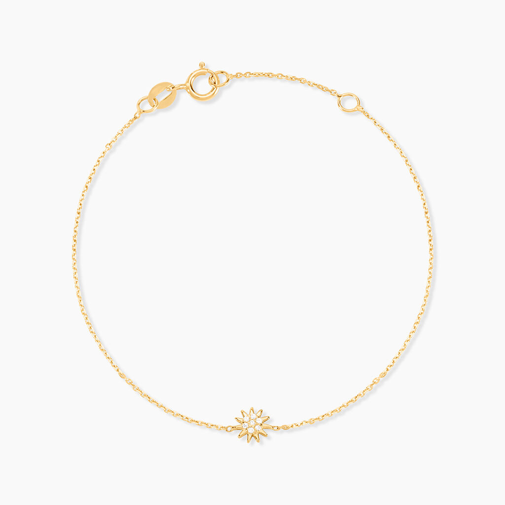 Bracelet Fenton Or Jaune Oxyde De Zirconium - Bracelets Pierre Famille | Histoire d&rsquo;Or